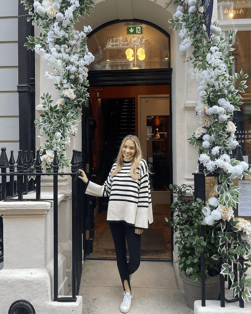 ZEYA - Gisela Striped Turtleneck Sweater