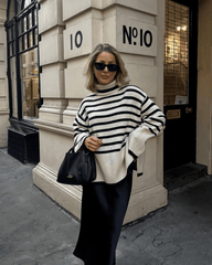 Gisela Stribet Rullekrave Sweater