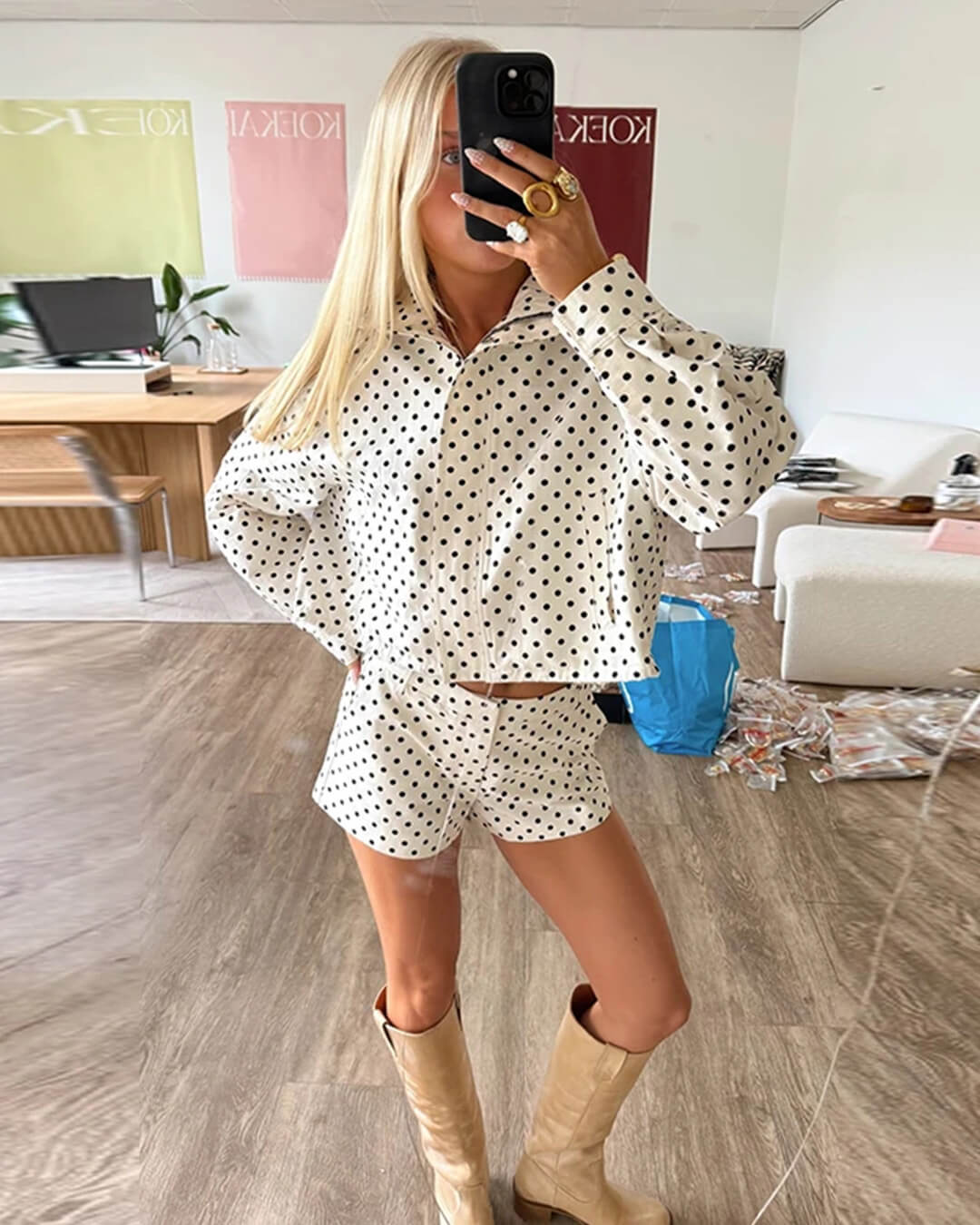 ZEYA - Gloria Polka Dot Co - Ord Set