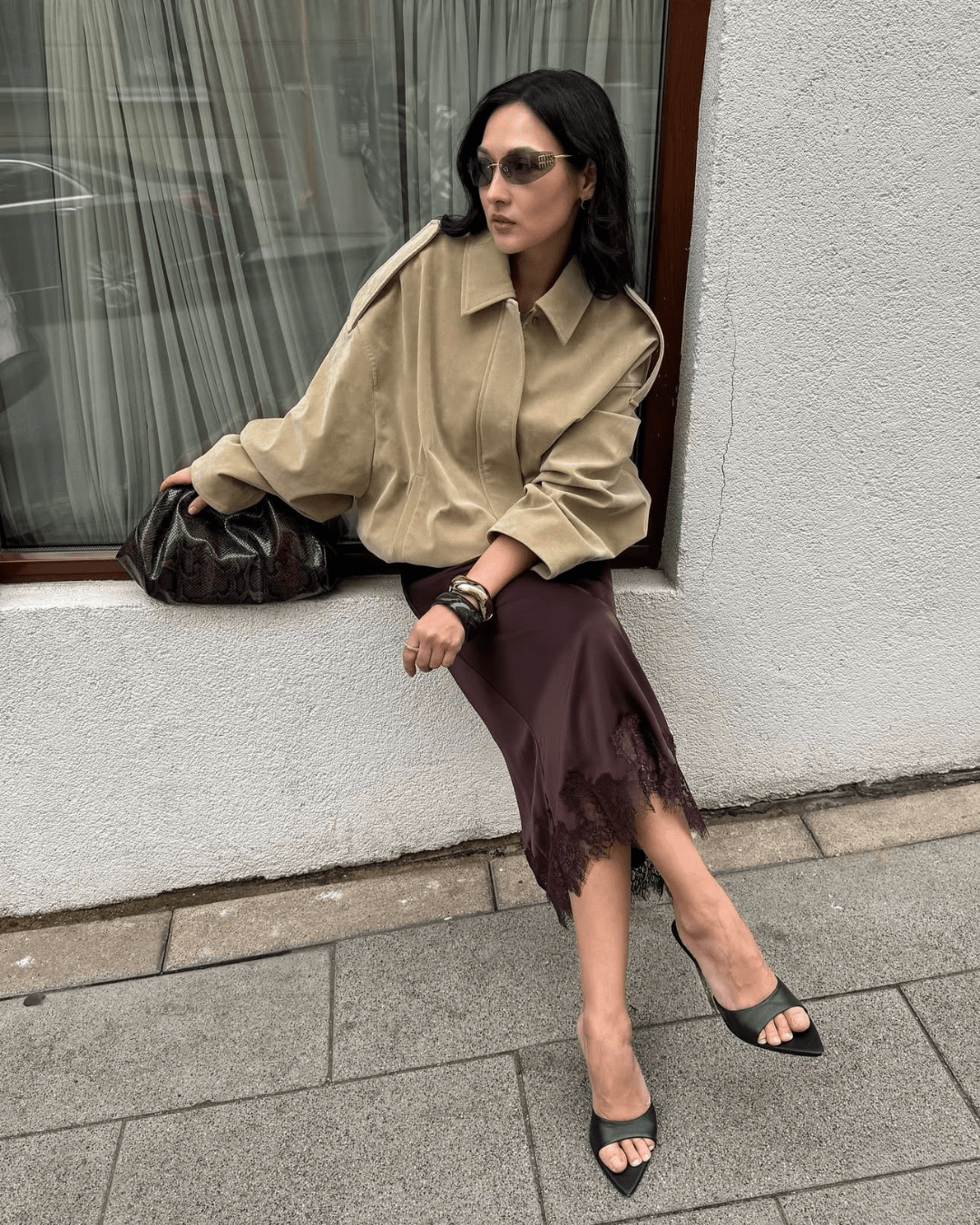 ZEYA - Helen Faux Suede Bomber Jacket