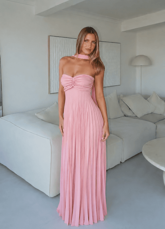 ZEYA - Ilaria Mesh Maxi Dress with Scarf