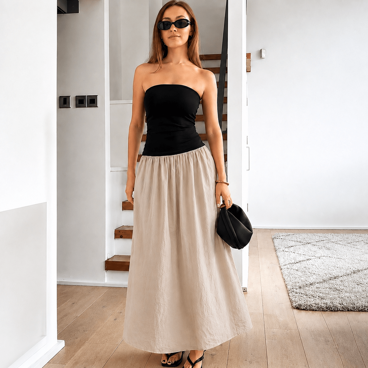 ZEYA - Jane Contrast Maxi Dress