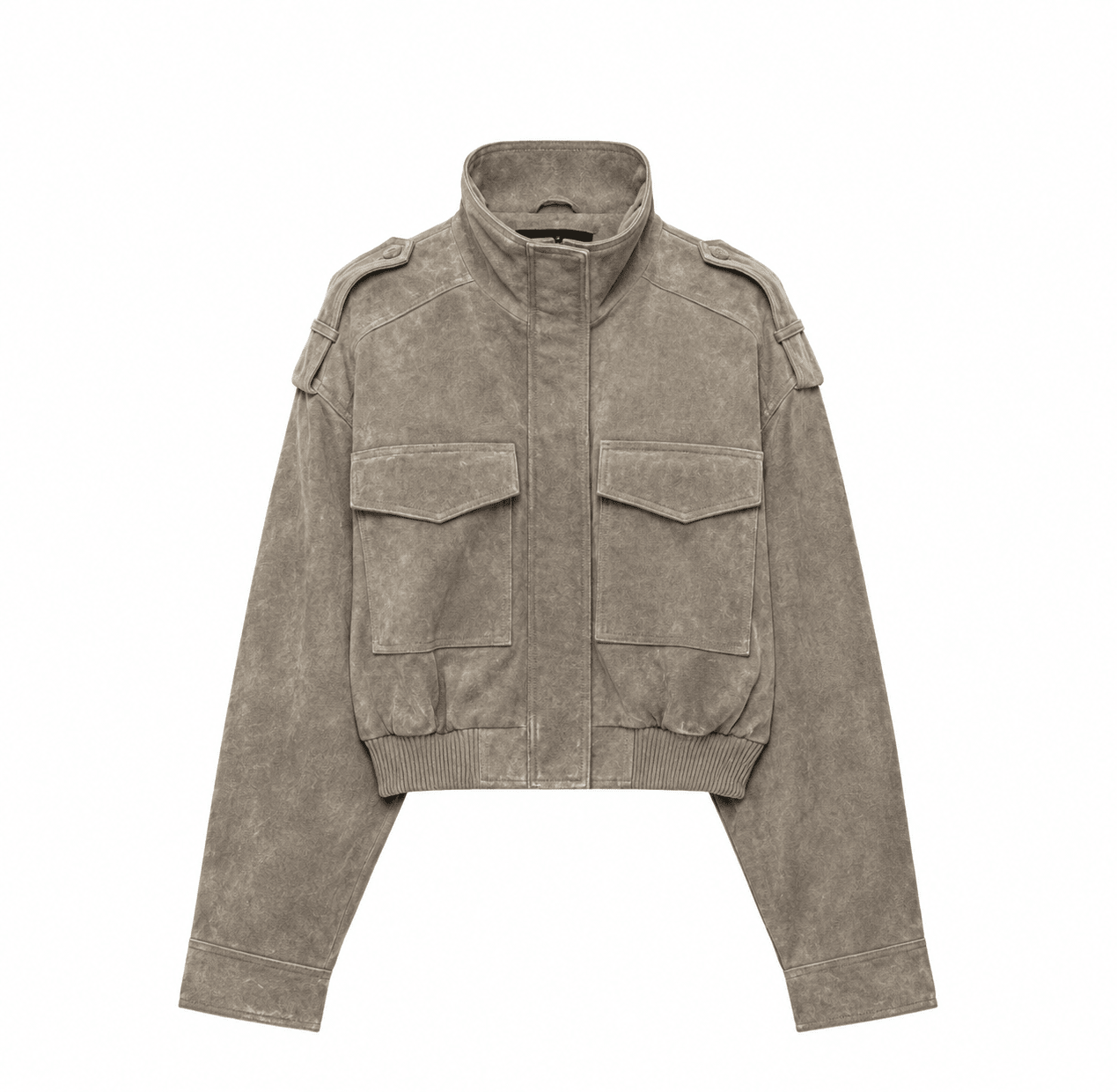 ZEYA - Jasmin Faux Suede Cropped Jacket