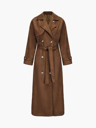 Jenna Faux Suede Trenchcoat