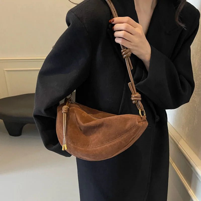 ZEYA - Josette Suede Shoulder Bag