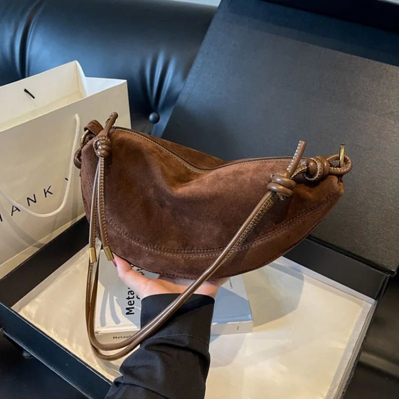 ZEYA - Josette Suede Shoulder Bag