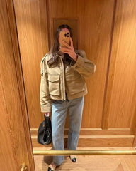Juliana Cropped Trenchjakke