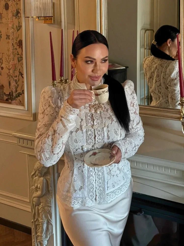 ZEYA - Katarina Puff Sleeve Lace Blouse