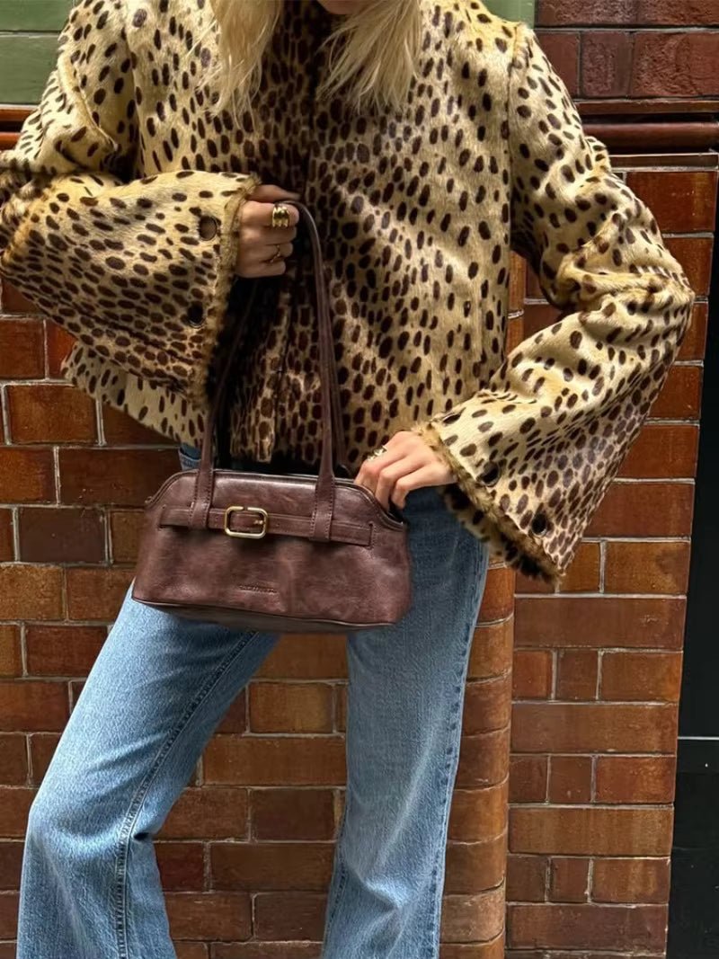 ZEYA - Katie Leopard Faux Fur Jacket