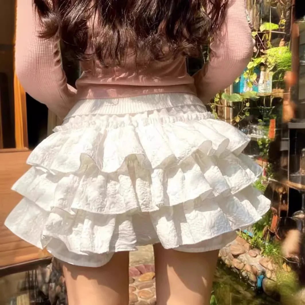 ZEYA - Kaya Crochet Ruffle Hollow-Out Shorts