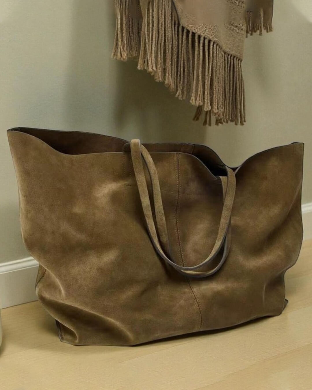 ZEYA - Keira Large Suede Tote Bag