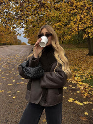 Lilly Faux læderjakke