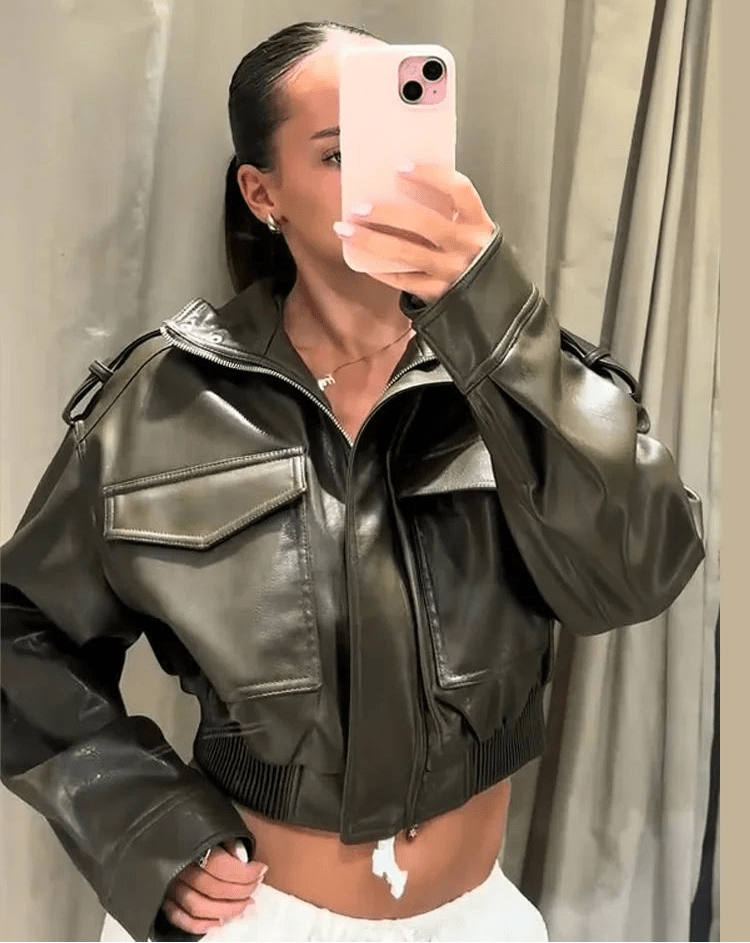 ZEYA - Lilo Faux Leather Jacket