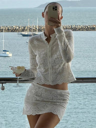 Lily hæklet beach cover-up sæt