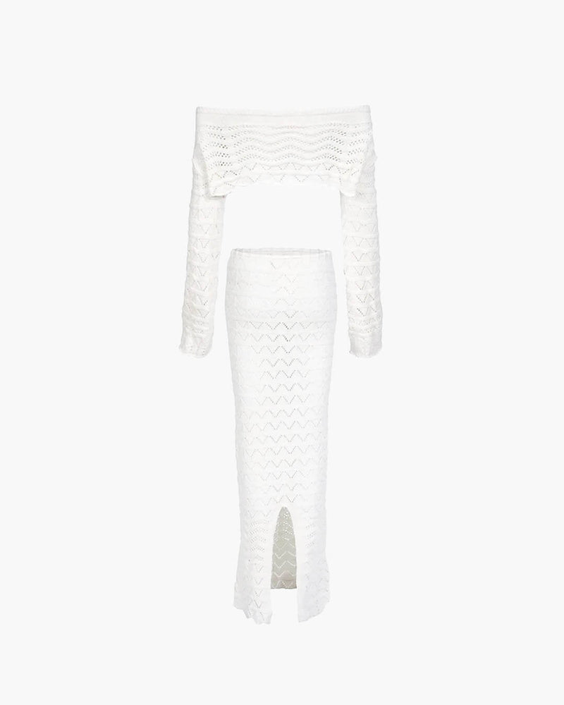 ZEYA - Lily Off-Shoulder Knit Set