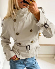 Lisa Cropped Trenchcoat