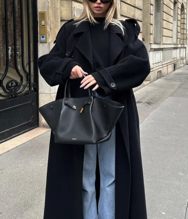 ZEYA - Long black Trench Coat