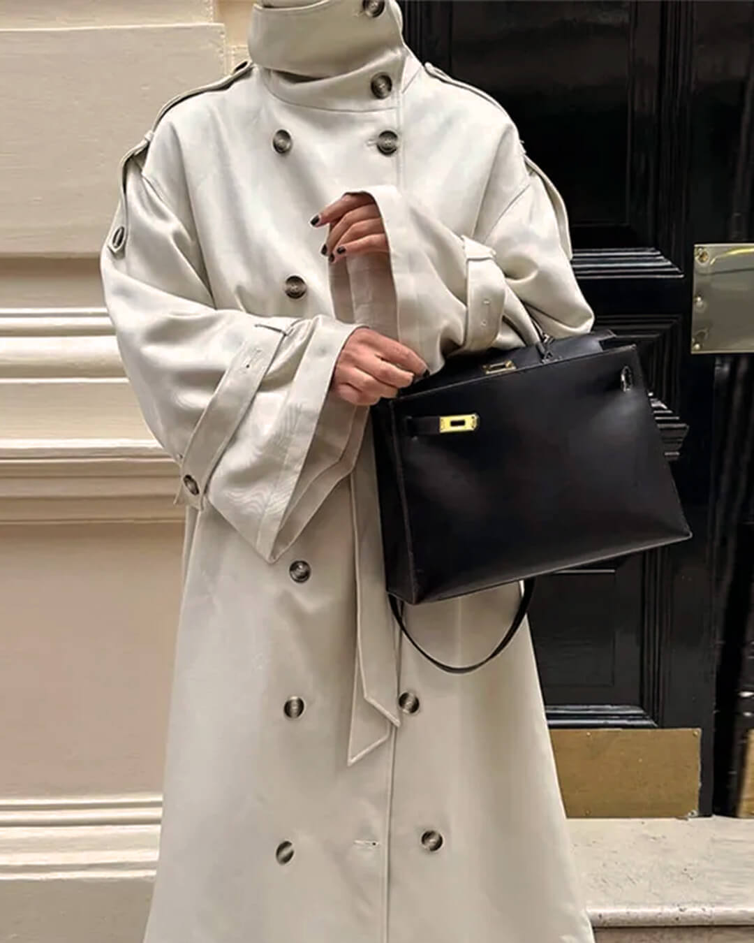 ZEYA - Lucy Long Belted Trench Coat