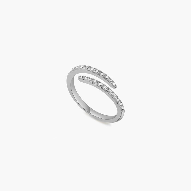 ZEYA - Lydia Twirl Pavé Ring