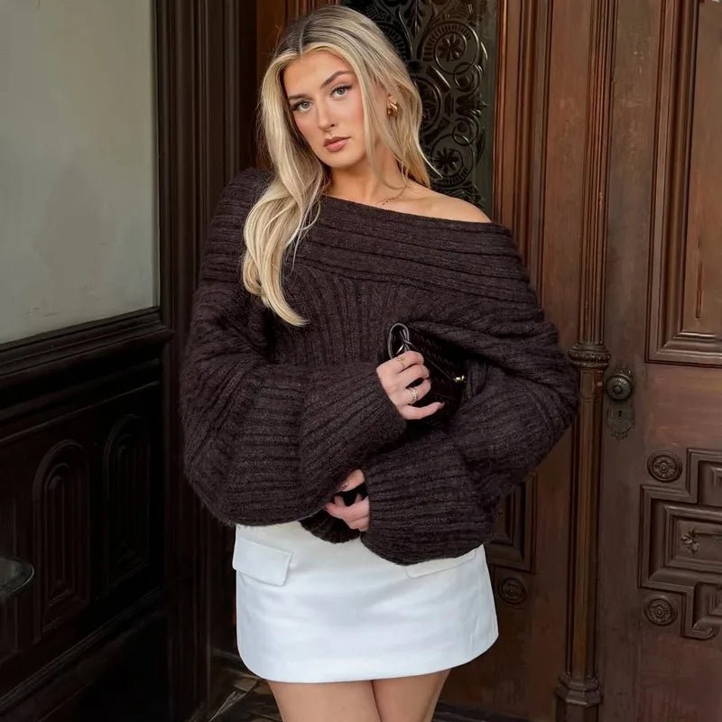 ZEYA - Margaux Off - Shoulder Knit Sweater