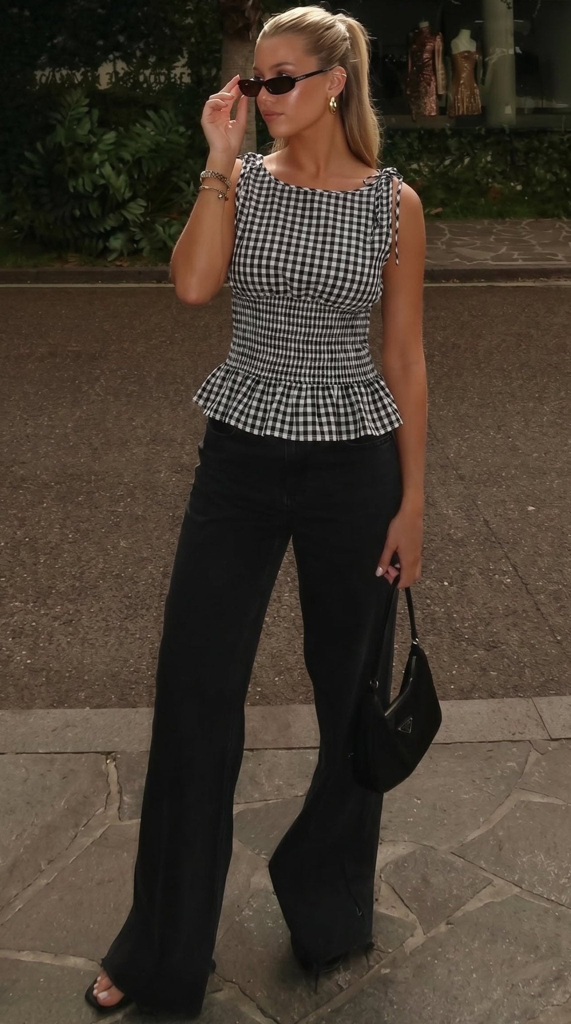 ZEYA - Margot Plaid Sleeveless Top