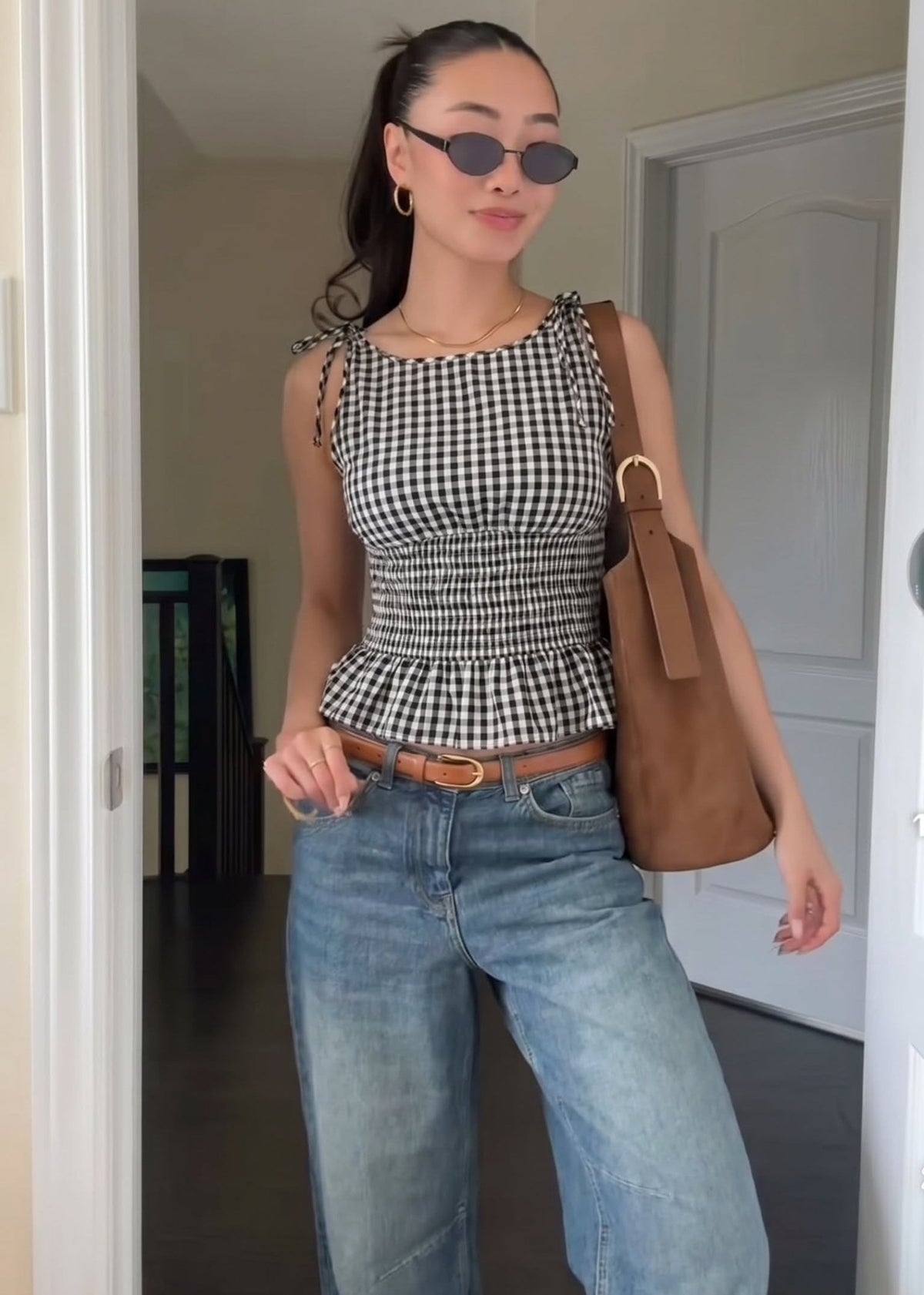 ZEYA - Margot Plaid Sleeveless Top