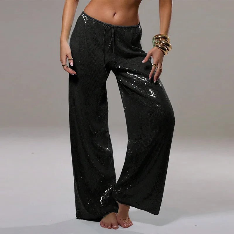 ZEYA - Margot Sequin Wide-Leg Trousers