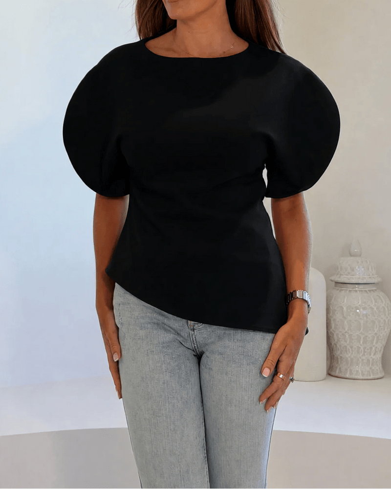 ZEYA - Margot Tricot Balloon Sleeve Top