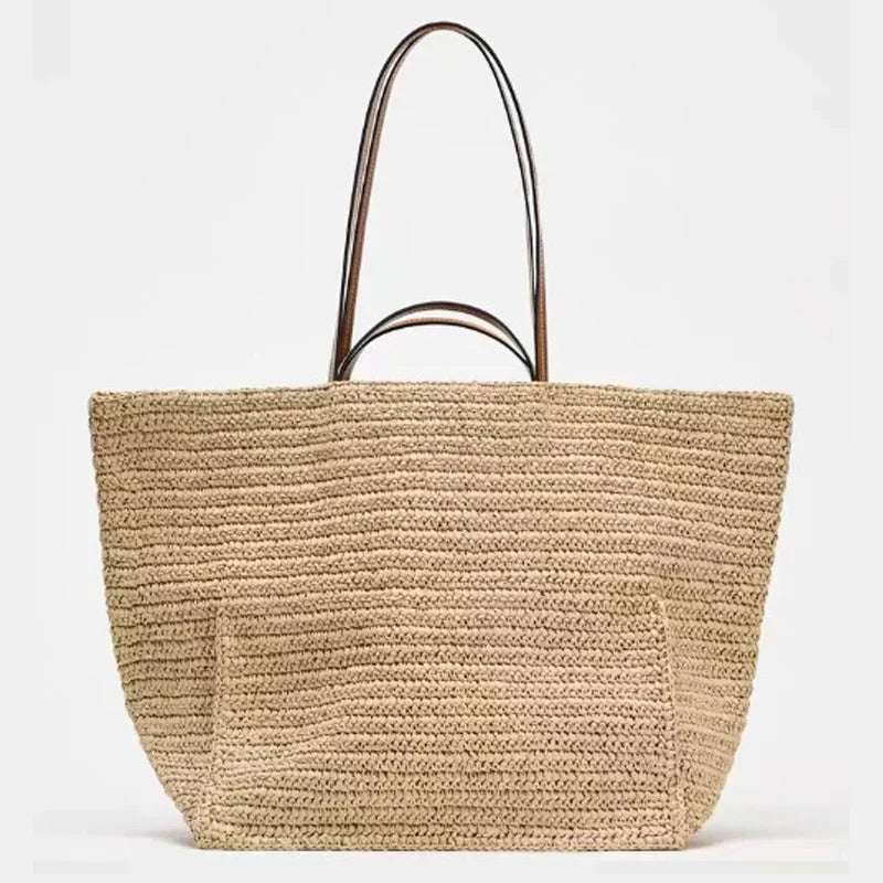ZEYA - Margot Woven Straw Tote