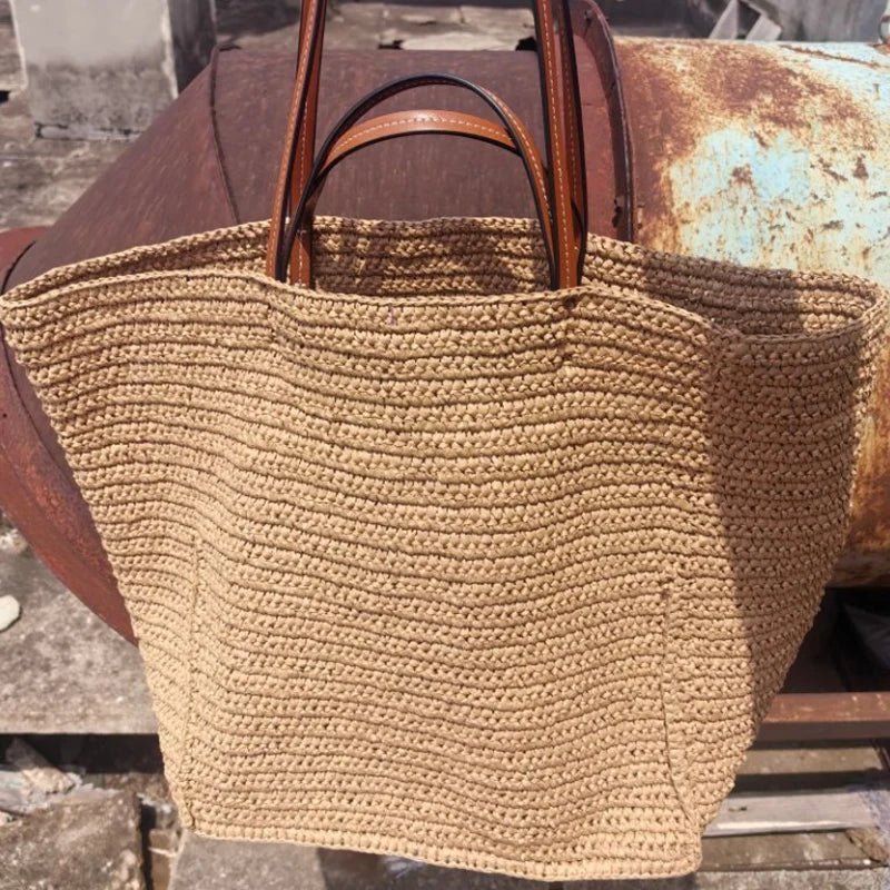ZEYA - Margot Woven Straw Tote