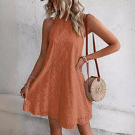 Maria Boheme Broderet Mini Kjole