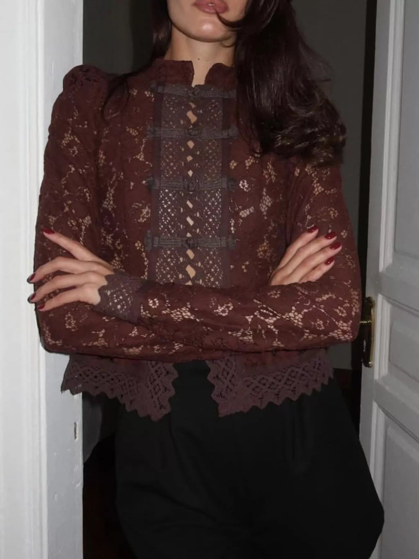 ZEYA - Mariana Sheer Lace Blouse