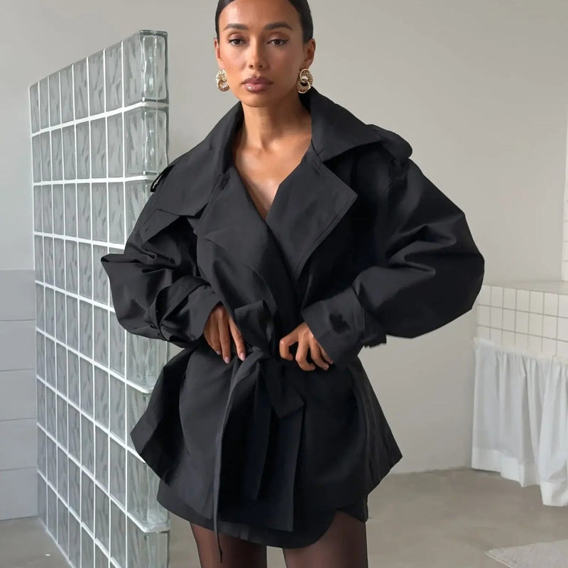 ZEYA - Melody Crop Trench Coat