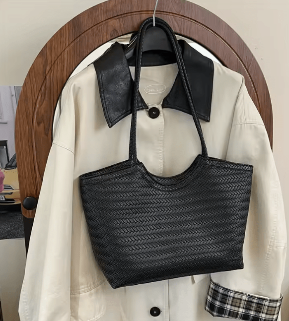 ZEYA - Mica Woven Faux Leather Bag