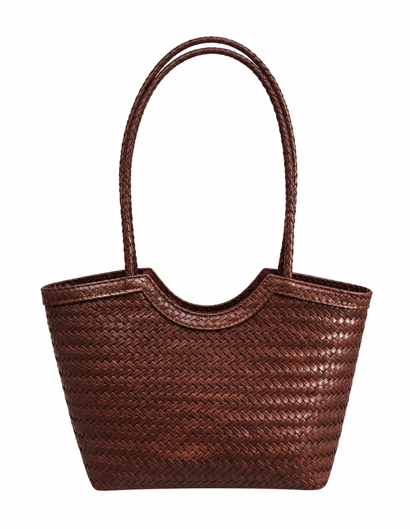 ZEYA - Mica Woven Faux Leather Bag