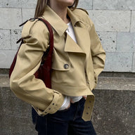 Mila Cropped Trenchjakke