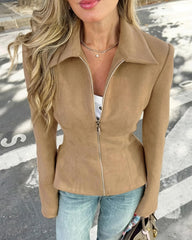 Mila Faux Suede Jacket
