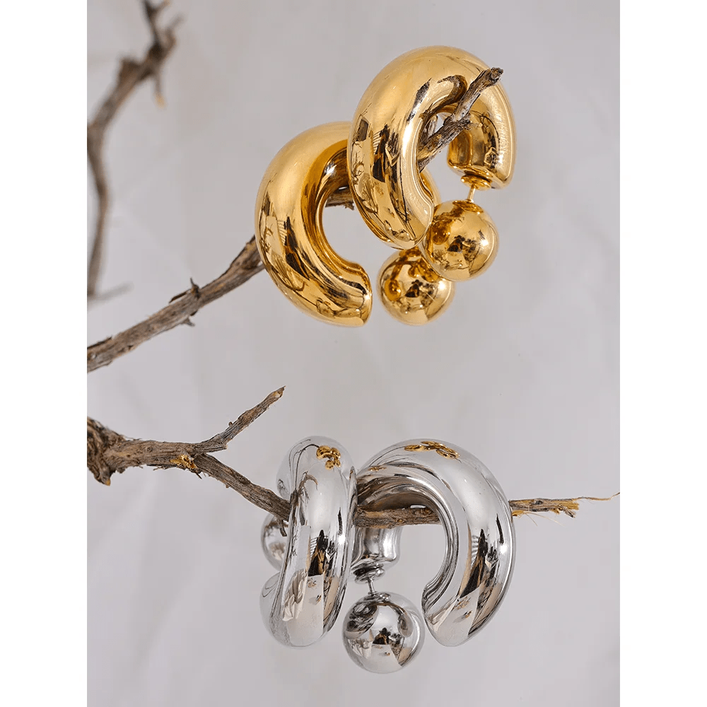 ZEYA - Milena Chunky Hoop Earrings