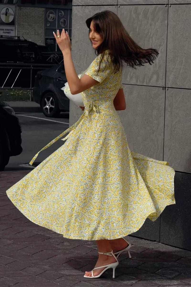 Miranda blomstret omslagskjole