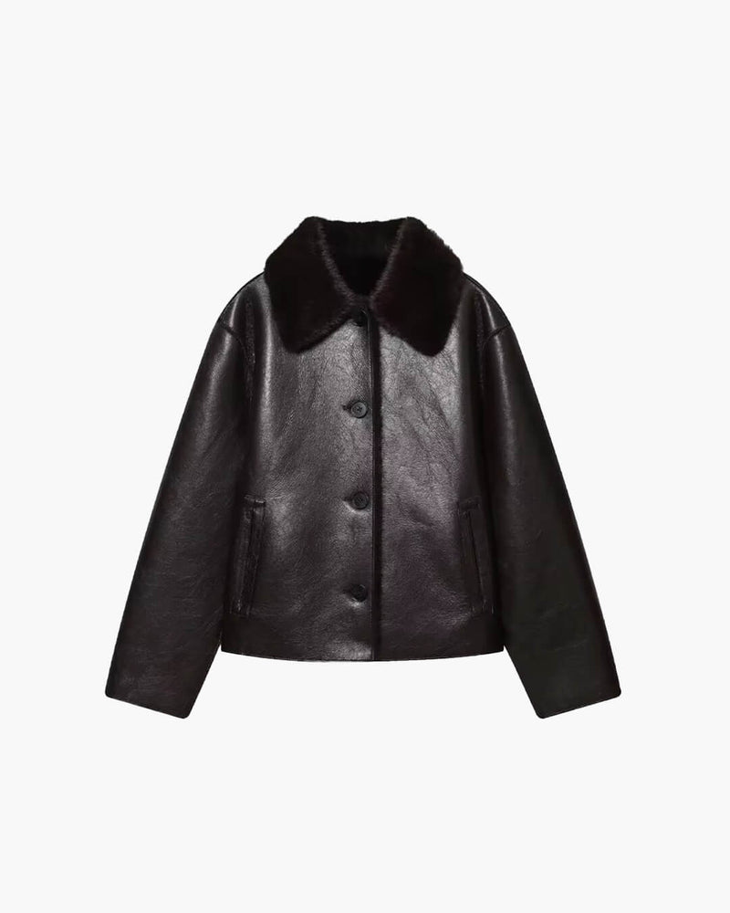 ZEYA - Naomi Reversible Faux fur Leather Jacket