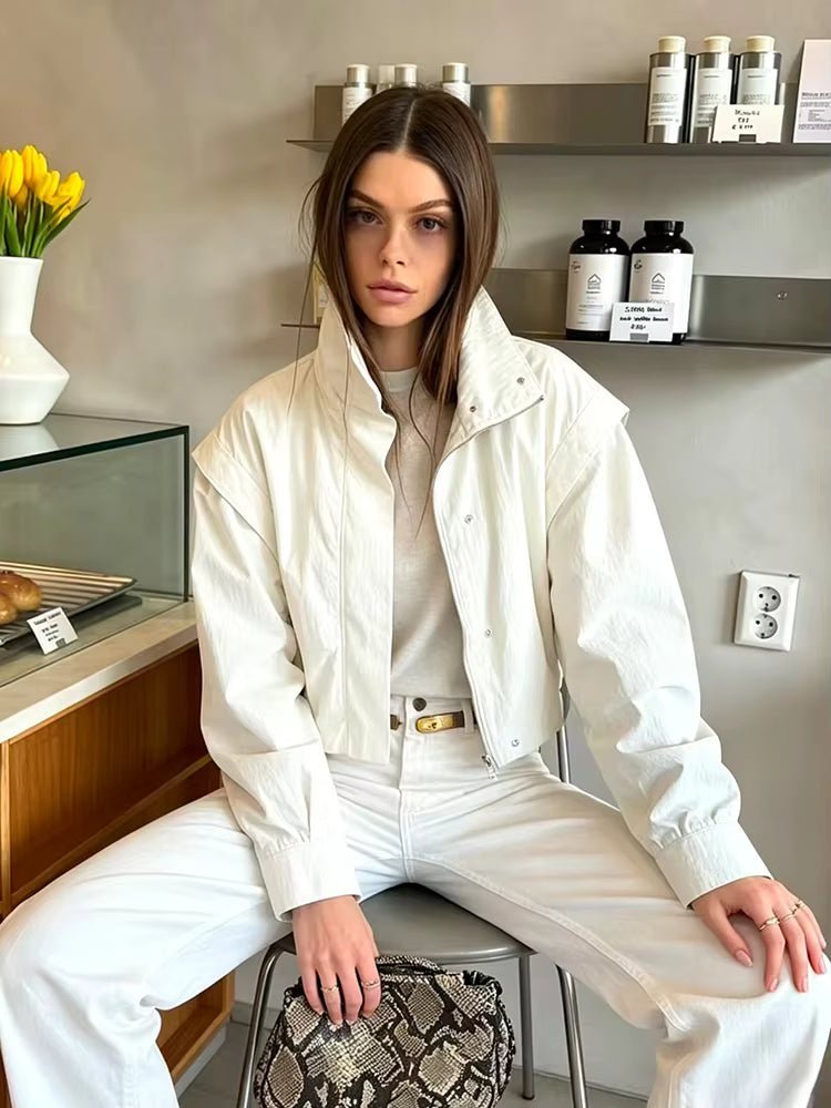 ZEYA - Natalie Cropped Windbreaker Jacket