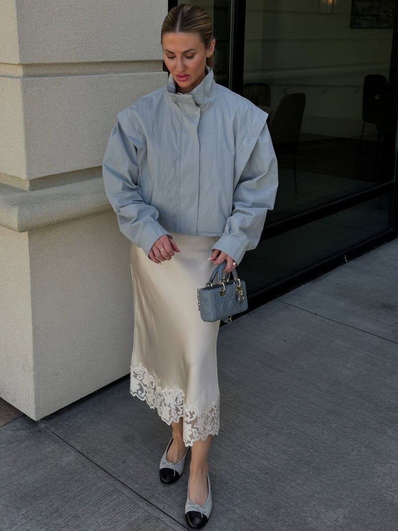 ZEYA - Natalie Cropped Windbreaker Jacket