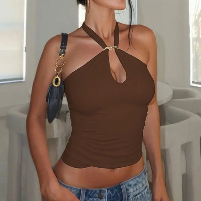 ZEYA - Nora Backless Bandage Crop Top