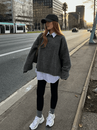Nora ribstrikket sweater