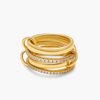 Paloma Glitrende Rhinsten Stablet Ring