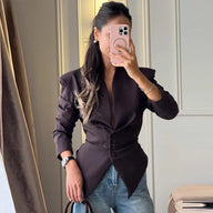 Patricia struktureret taljeret blazer