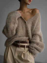 Perry hyggelig strikket cardigan