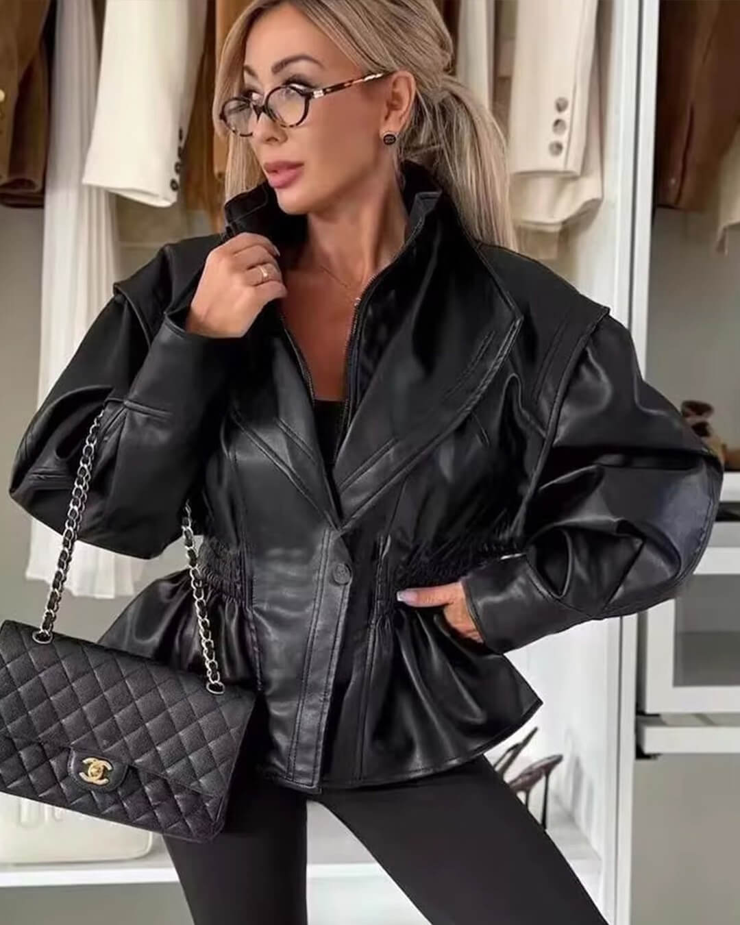 ZEYA - Rosalie Faux Leather Jacket