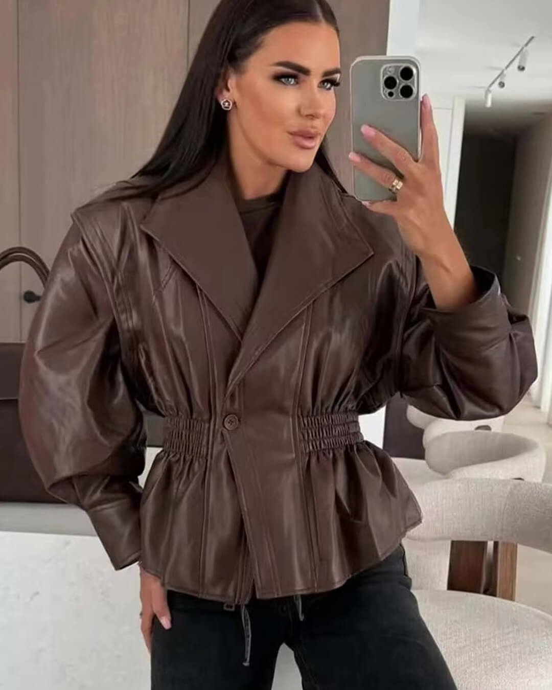 ZEYA - Rosalie Faux Leather Jacket