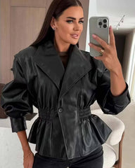 Rosalie Faux Leather Jacket